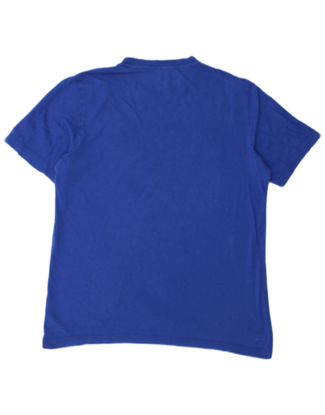 Adidas Herren Grafik-T-Shirt aus mittelblauer Baumwolle