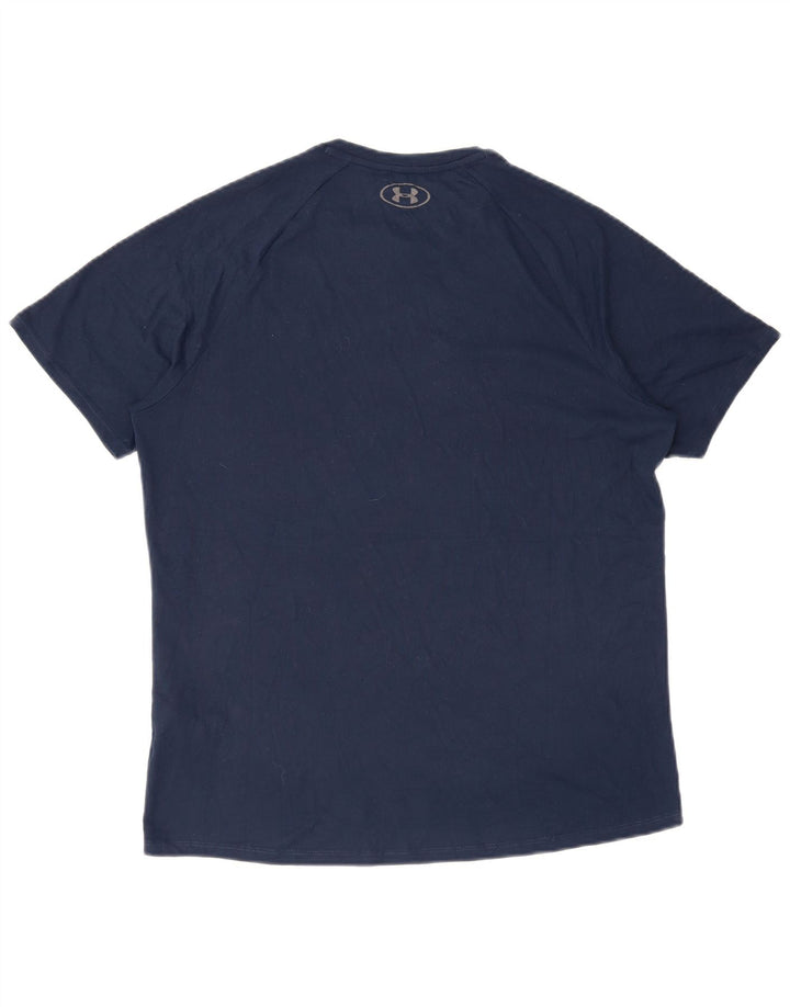 UNDER ARMOUR Herren T-Shirt Top Medium Marineblau Polyester