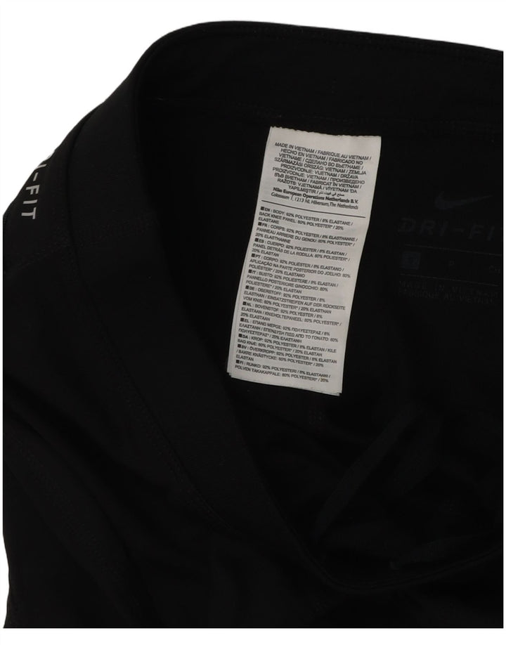 Nike Damen Dri Fit Leggings UK 8 Small Schwarz Polyester