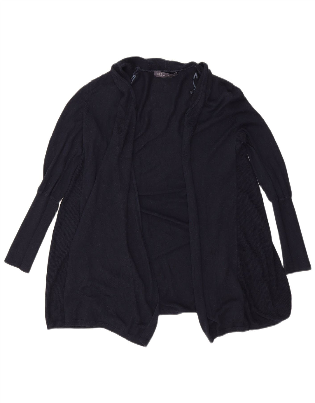Marks & Spencer Offener Damen-Cardigan-Pullover UK 10 Small Marineblau Acryl