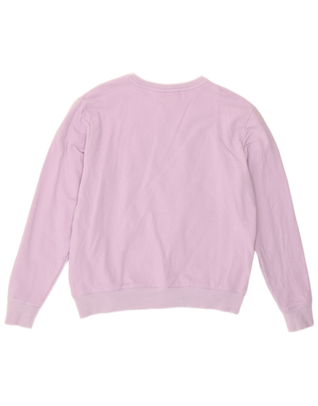 Fila Damen Sweatshirt-Pullover UK 14 Medium Lila Baumwolle