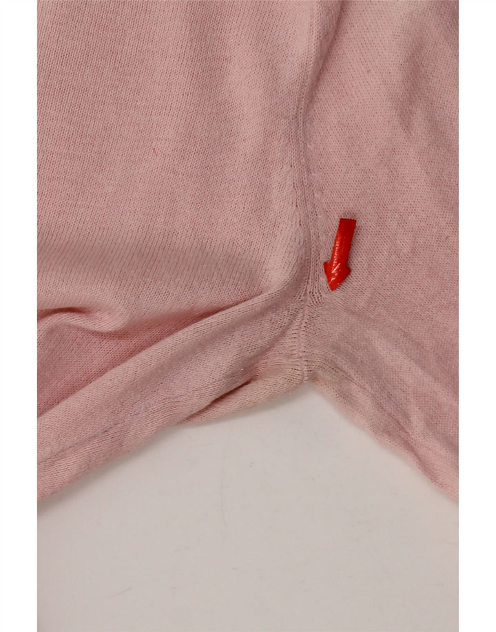 Tommy Hilfiger Damen-Pullover mit V-Ausschnitt, Gr. 12, Mittelrosa