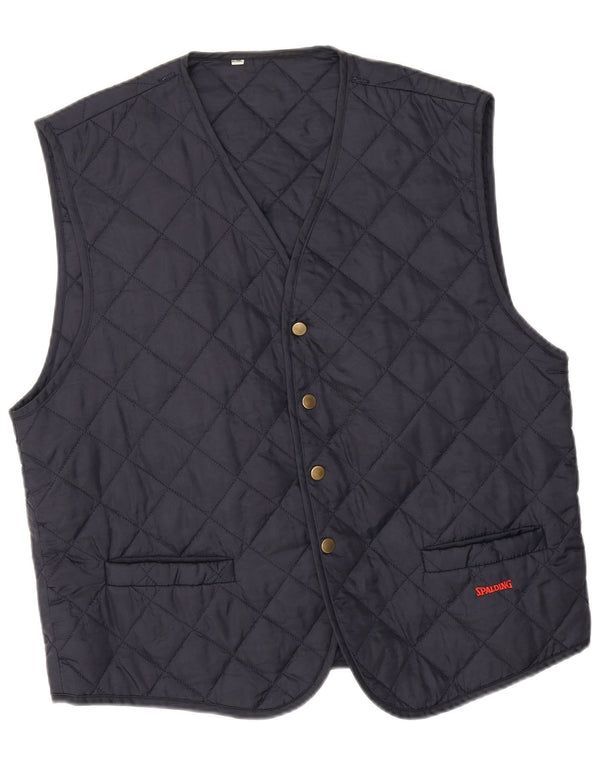 Spalding Herren Steppweste UK 42 XL Marineblau