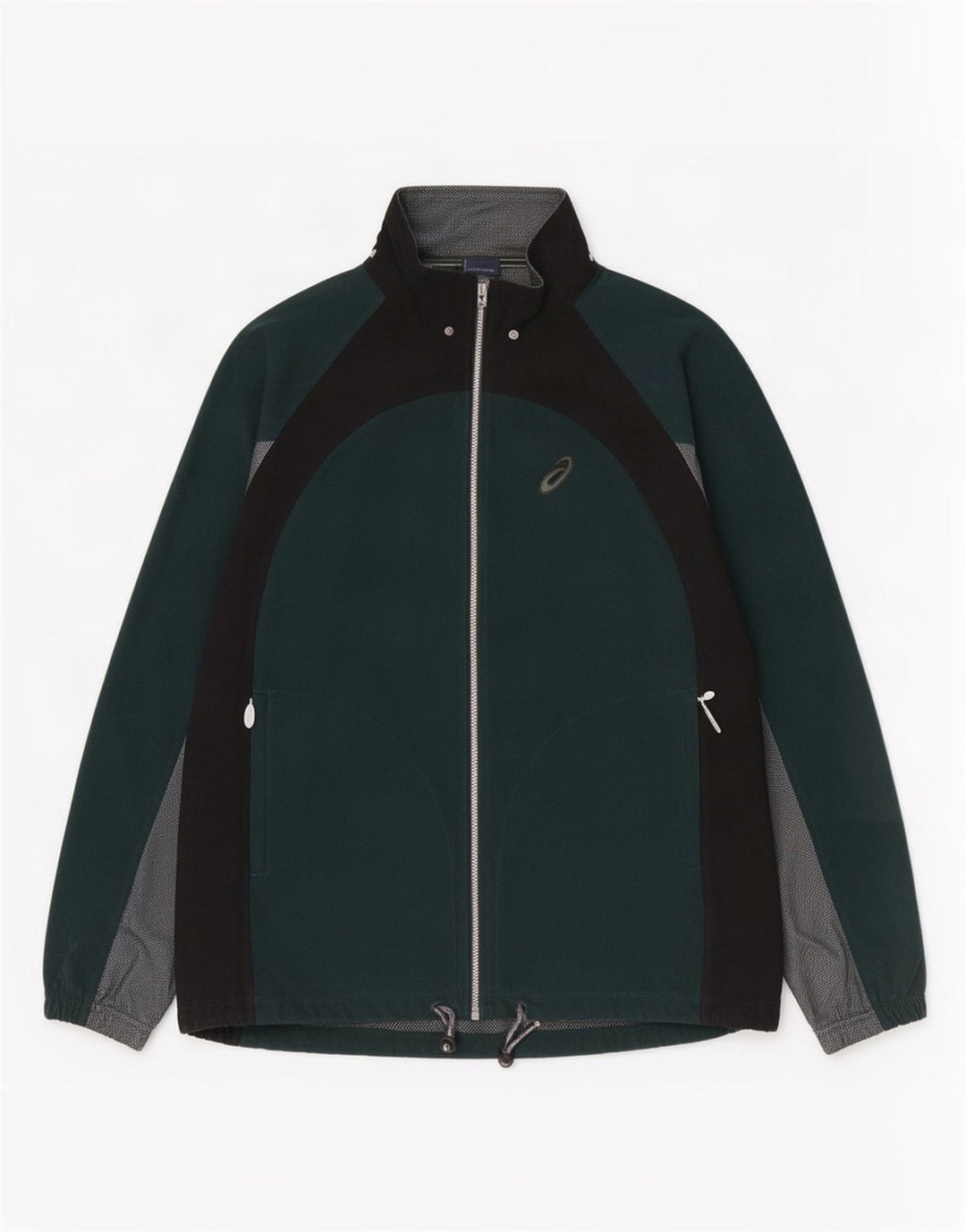 Asics Herren-Trainingsanzugoberteil, Jacke, 2XL, Grün, Farbblock