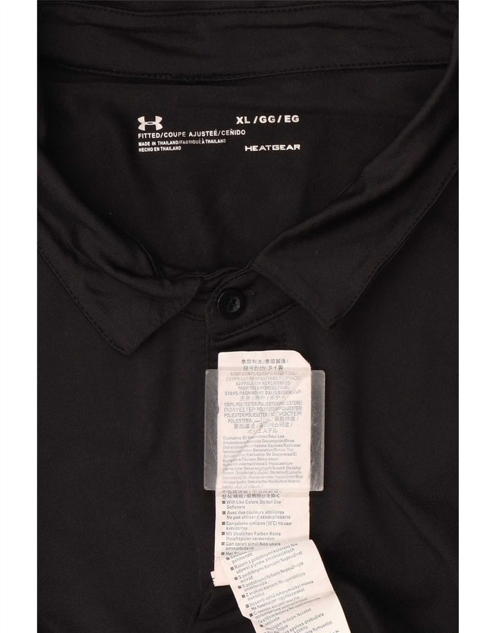 Under Armour Herren Heat Gear Poloshirt XL Schwarz Polyester