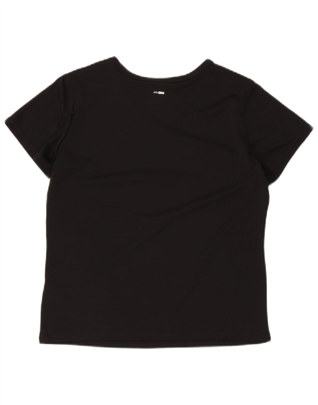 Adidas Damen T-Shirt Top UK 14 Medium Schwarz Polyester