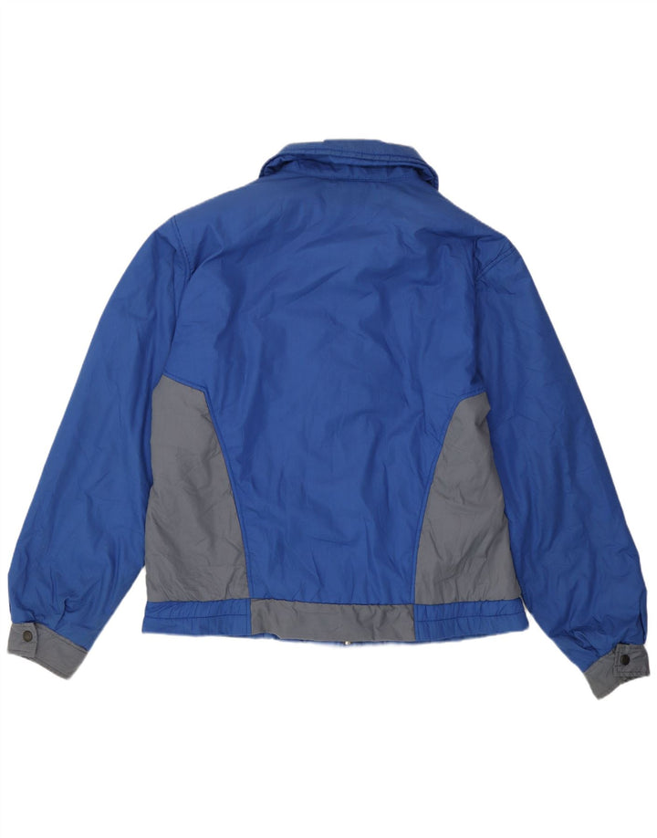 Puma Herren-Windbreaker-Jacke, UK 40, groß, blaues Colourblock-Polyester