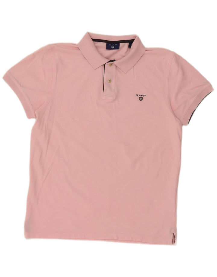 GANT Herren Poloshirt mittelrosa Baumwolle