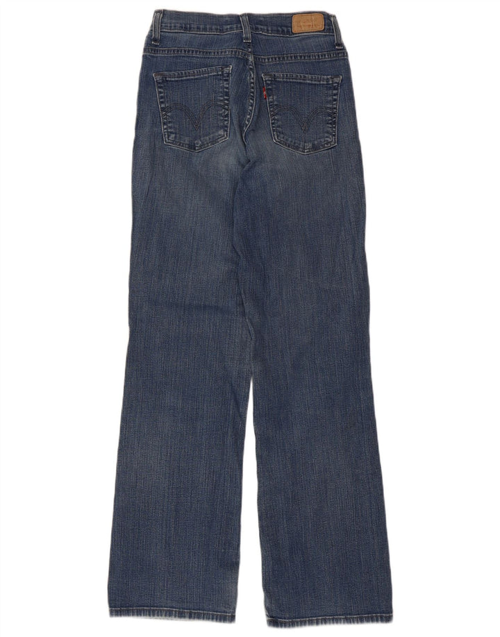 Levi's Damen 512 Perfectly Slim Bootcut Jeans W26 L30 Blaue Baumwolle