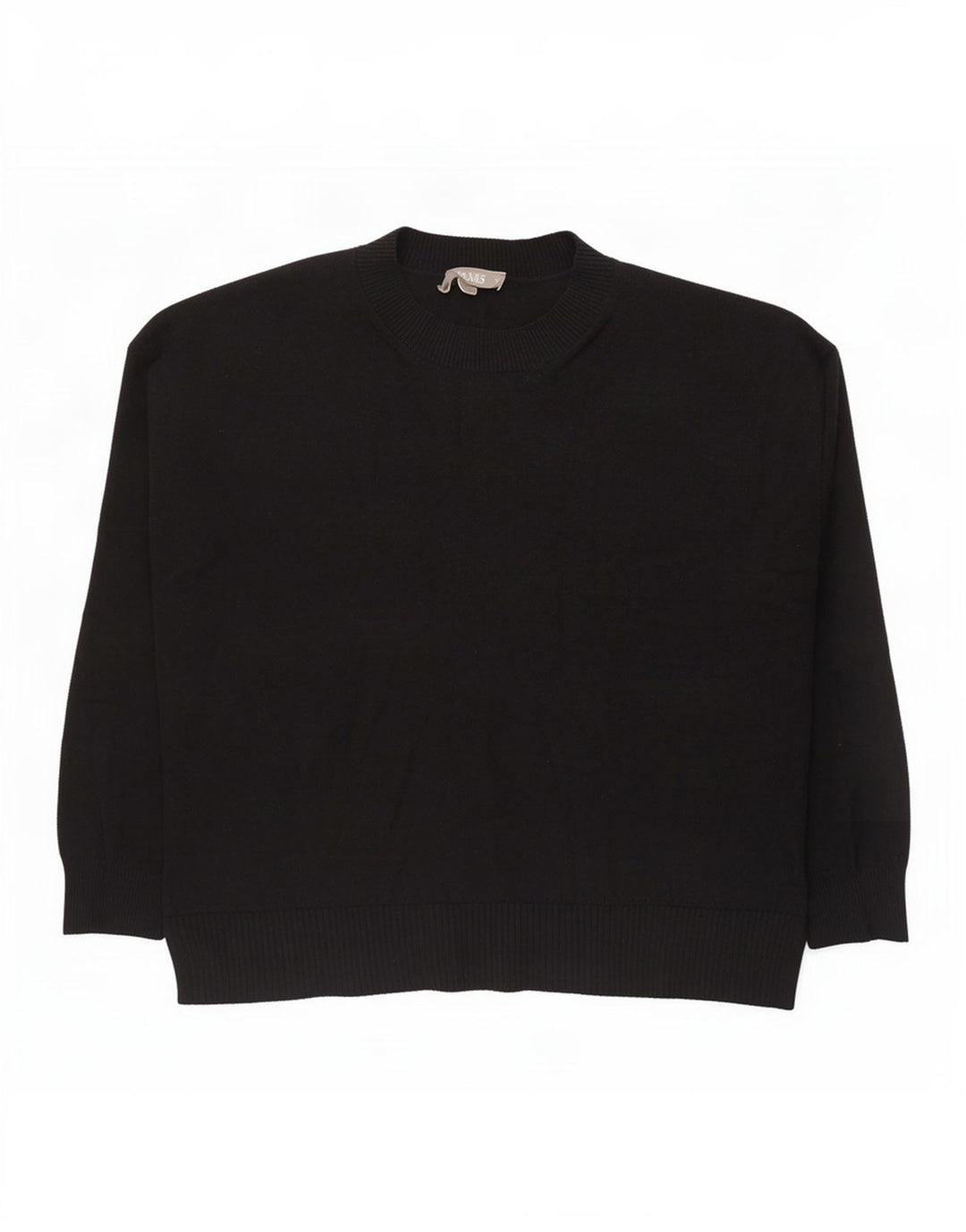 Oasis Damen-Pullover mit Rundhalsausschnitt, Gr. 14, mittlere schwarze Viskose
