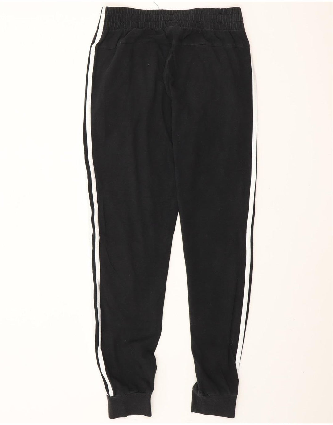 ADIDAS Damen Trainingshose Jogger UK 8/10 Small Schwarz Baumwolle