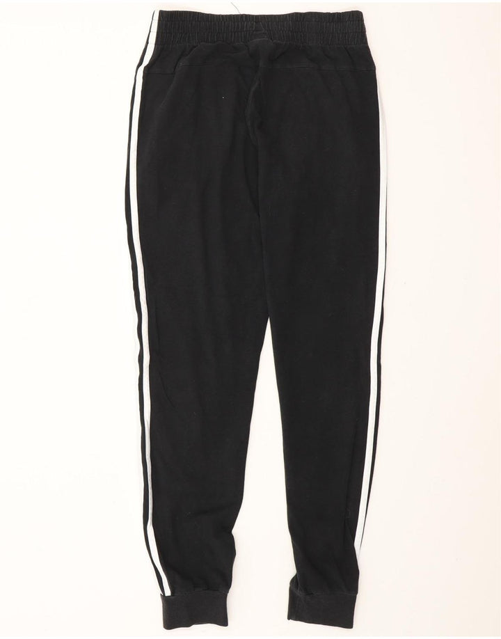 ADIDAS Damen Trainingshose Jogger UK 8/10 Small Schwarz Baumwolle