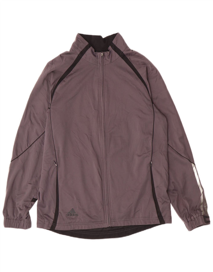 Adidas Herren Trainingsanzug Top Jacke Mittelgrau Polyester Sport