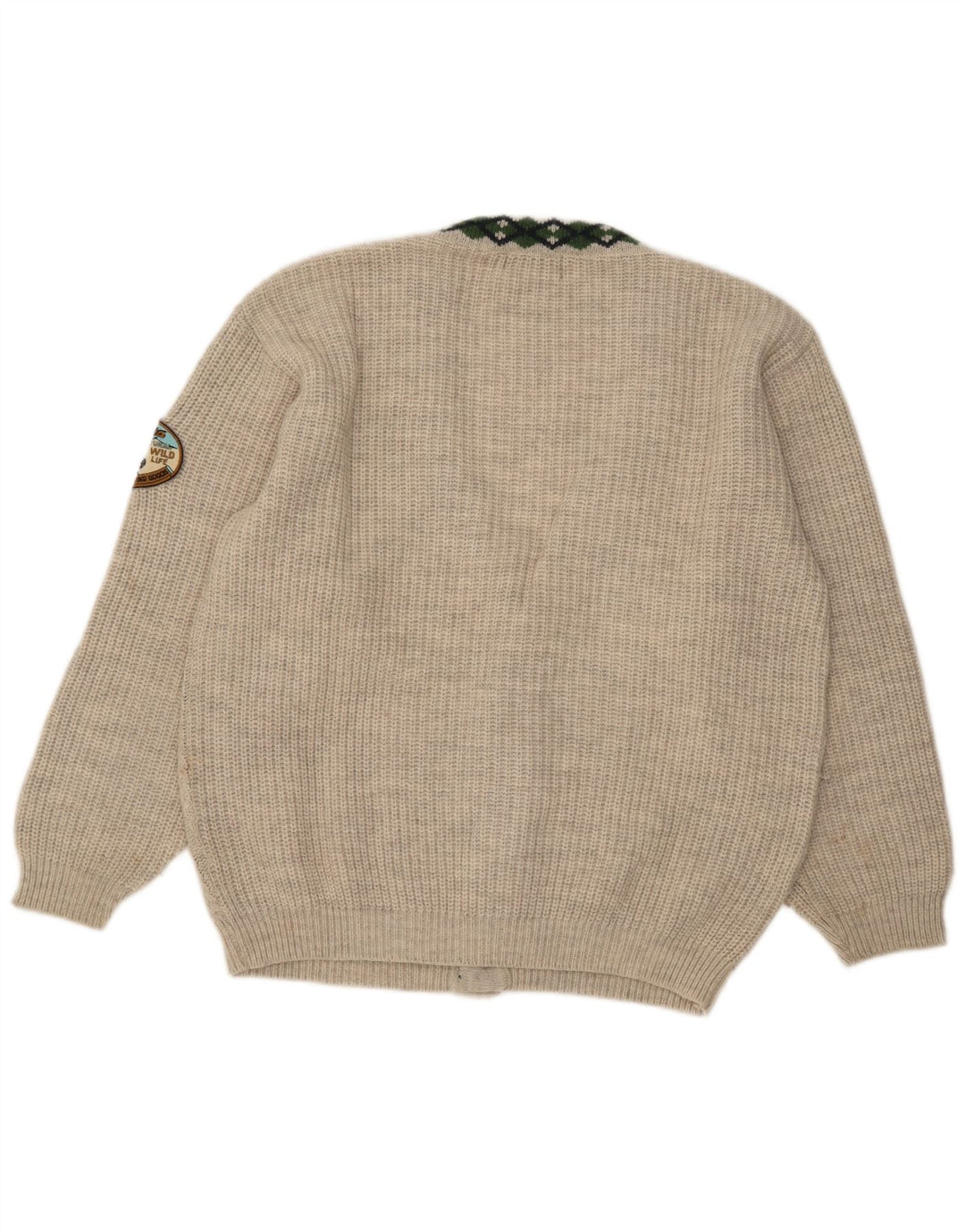 Invicta Herren-Strickjacke mit lockerer Passform, mittelgraue Wolle