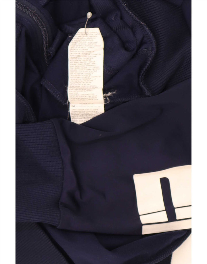 Puma Herren-Trainingsanzug mit grafischem Oberteil, groß, marineblau, Polyester