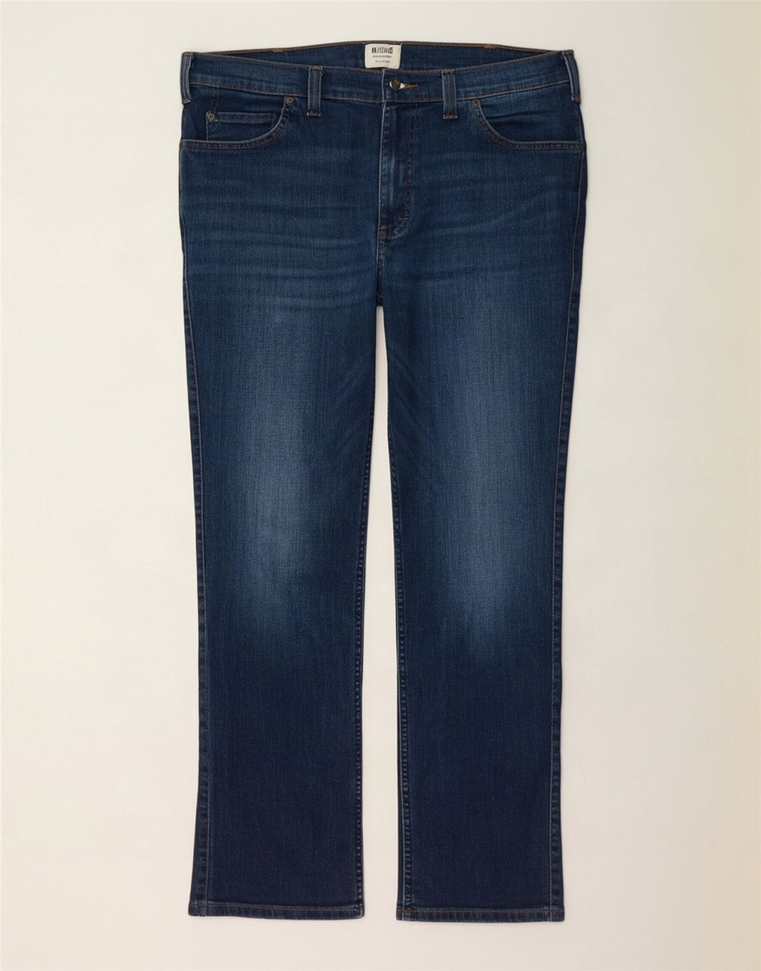 Mustang Herren Tramper Straight Jeans W38 L32 Marineblaue Baumwolle