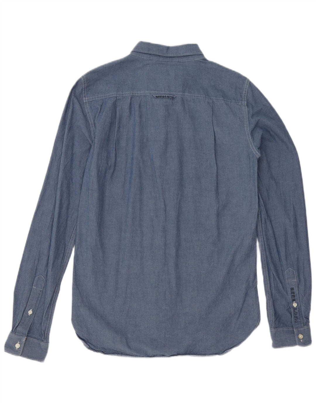 Superdry Herren-Hemd, Größe S, Blau, Baumwolle