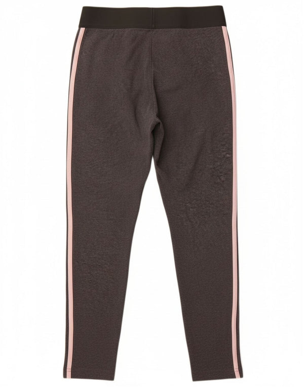 Adidas Damen Leggings UK 12 Mittelgraue Baumwolle