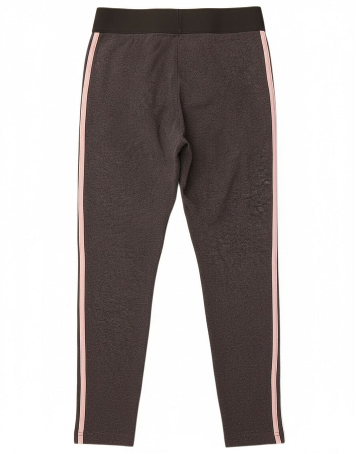 Adidas Damen Leggings UK 12 Mittelgraue Baumwolle