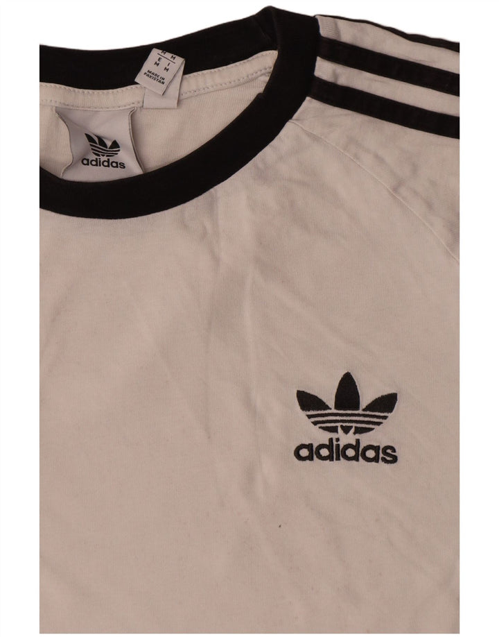 Adidas Herren T-Shirt Top Mittelweiße Baumwolle