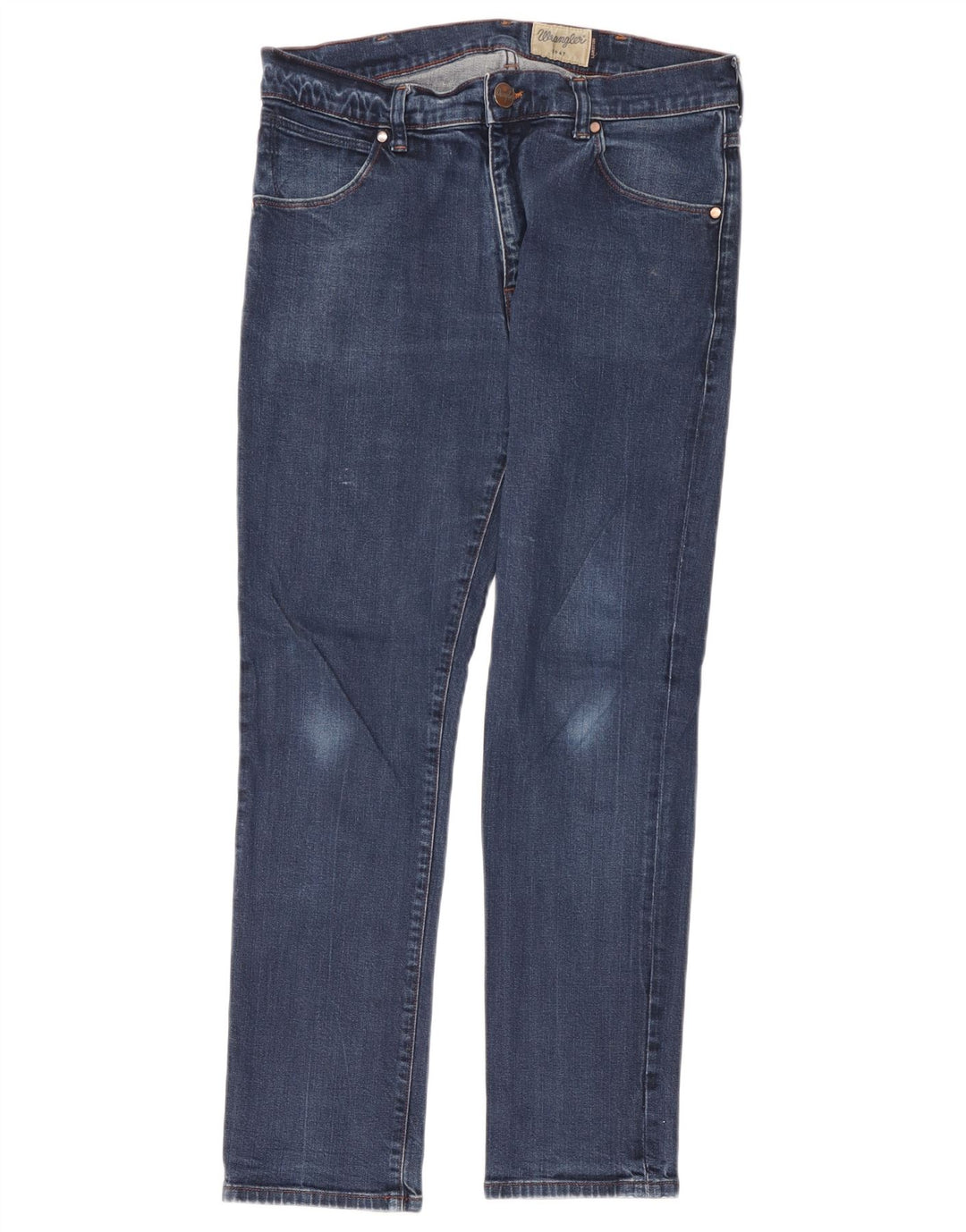 Wrangler Herren Straight Jeans W34 L32 Blaue Baumwolle