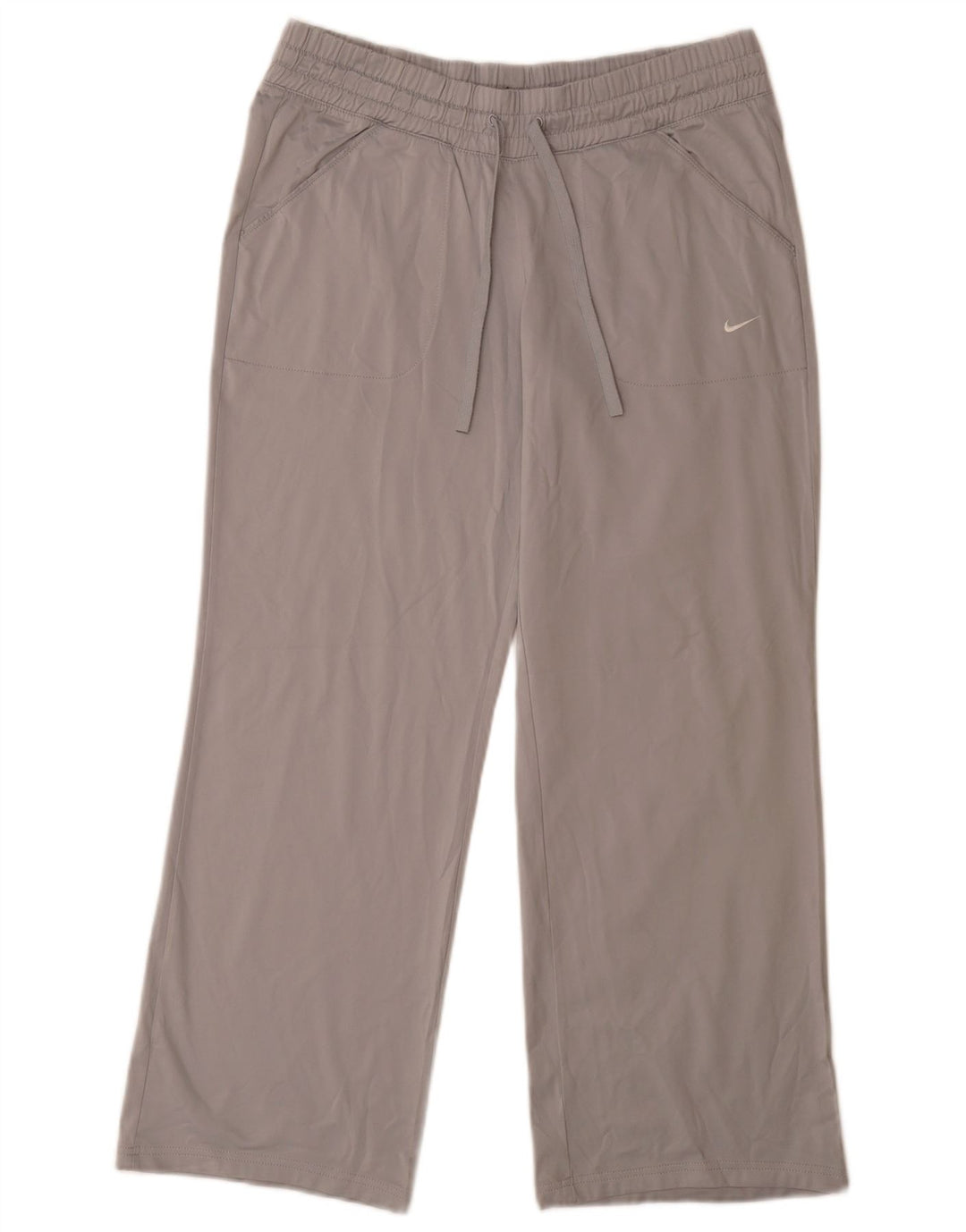 Nike Damen-Trainingshose UK 14 Mittelgraues Polyester