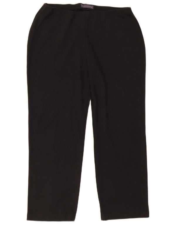 Marks & Spencer Damen Slim Freizeithose UK 14 Large W34 L26 Schwarz