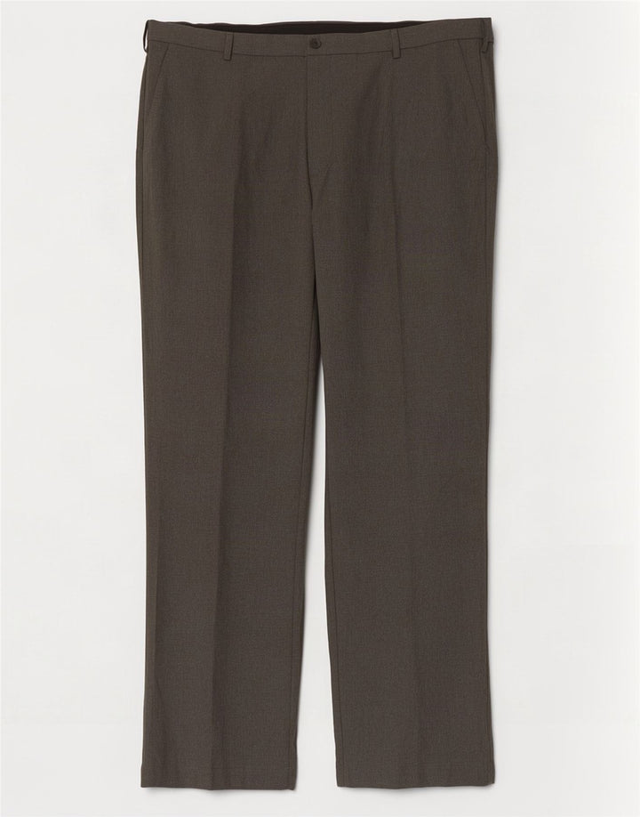 Marks & Spencer Herren-Anzughose in normaler Passform, W42, L33, grau, Polyester