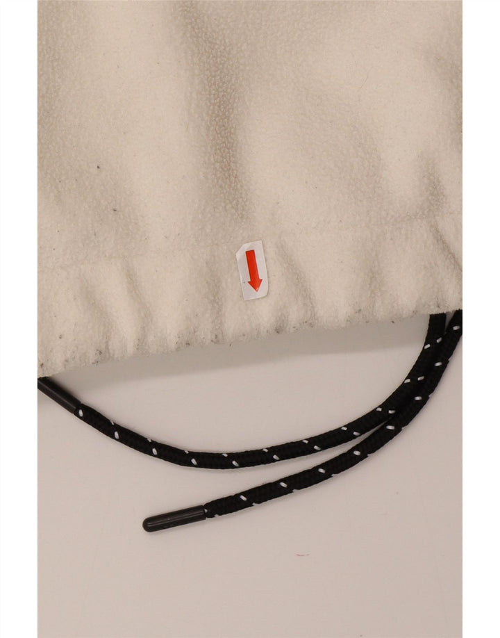 FILA Damen-Fleecepullover in Übergröße mit Grafik, UK 10, Größe S, Weiß, Farbblock