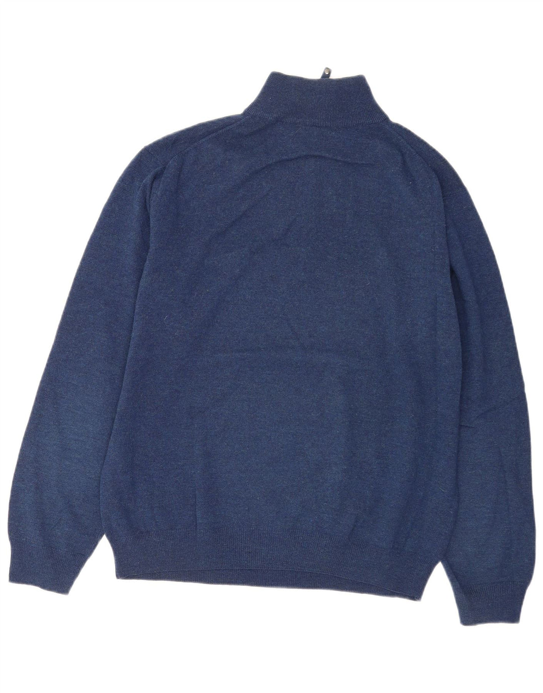 Gant Herren-Pullover mit Reißverschluss am Hals, XL, marineblaue Lammwolle