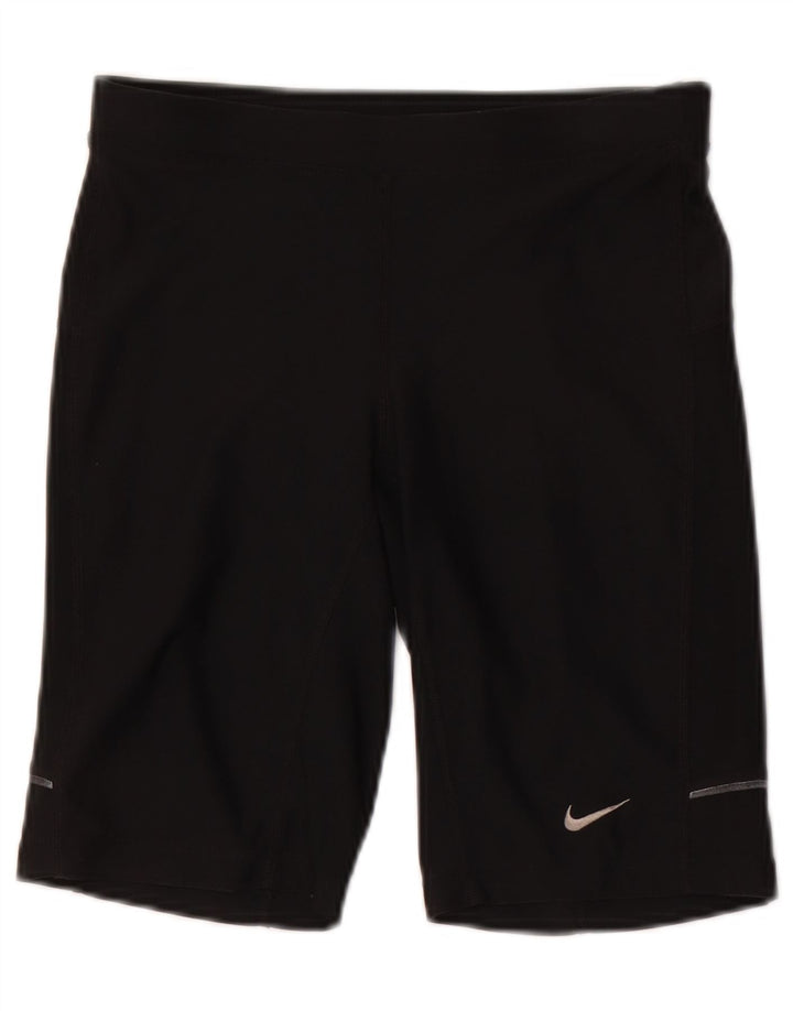 Nike Damen Dri Fit Sport Shorts UK 8 Small Schwarz Polyester