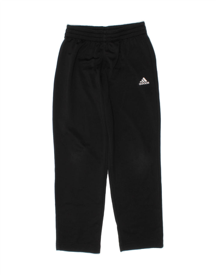 ADIDAS Boys Tracksuit Trousers 7-8 Years  Black Polyester Vintage Adidas and Second-Hand Adidas from Messina Hembry 