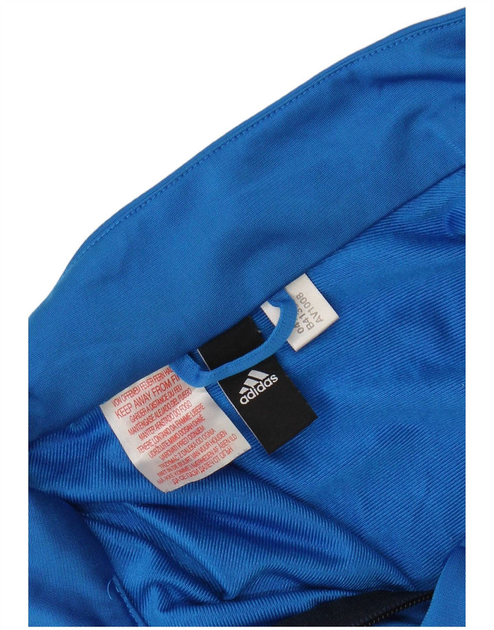 Adidas Damen-Trainingsanzug-Top-Jacke, UK 12, mittleres Marineblau, Farbblock