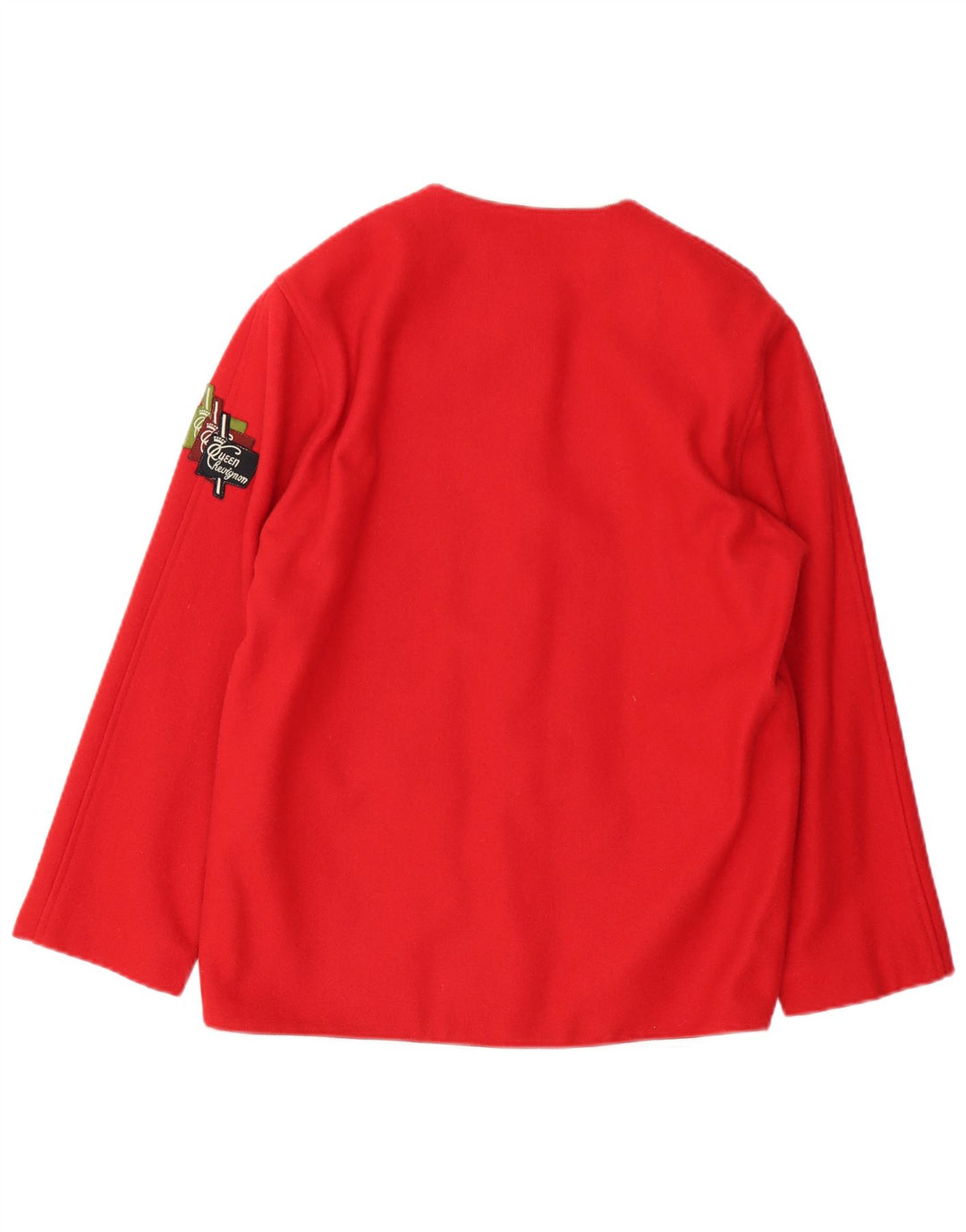 Vintage Damen 5-Knopf-Blazerjacke UK 14 Mittelrot