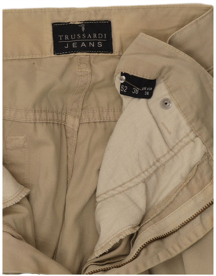 Trussardi Herren gerade Freizeithose W36 L30 Grau