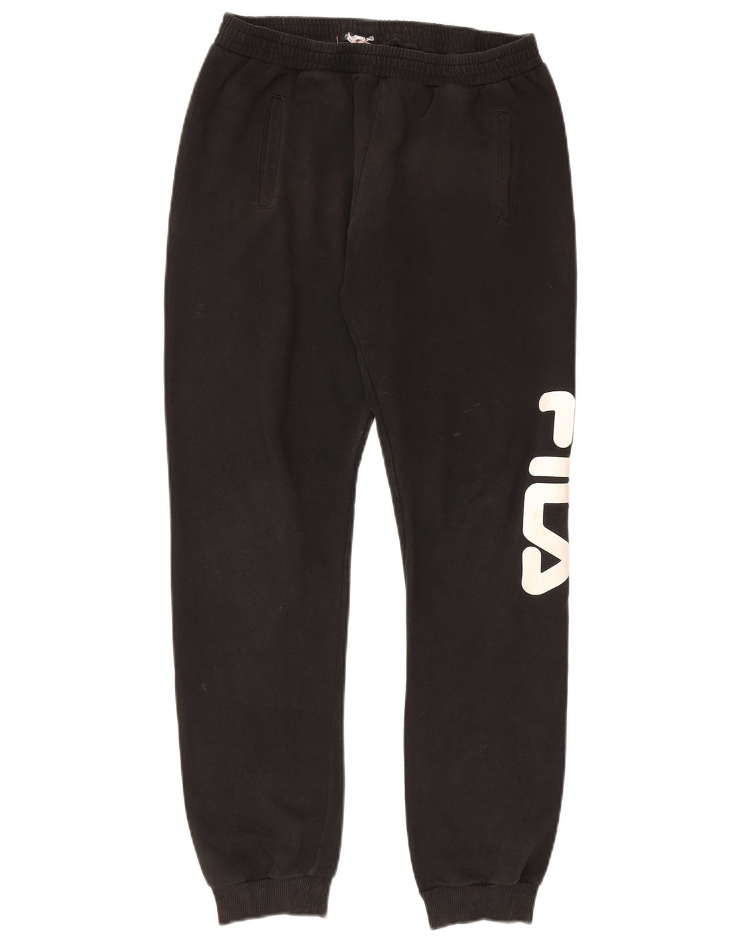 Fila Herren-Trainingshose mit Grafik, mittelgroß, Schwarz