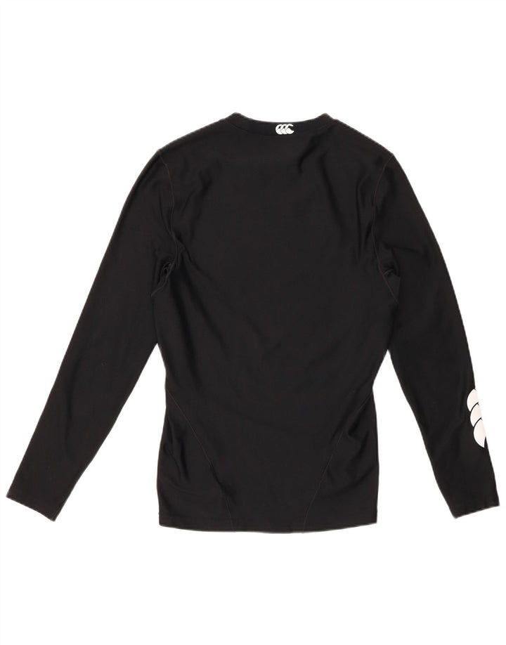 CANTERBURY Damen Grafik-Top, langärmelig, UK 12, mittelschwarz, Polyester