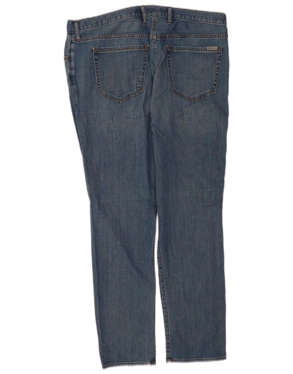 Eddie Bauer Damen Boyfriend Mid Rise Slim Jeans US 14 XL W36 L30 Blau