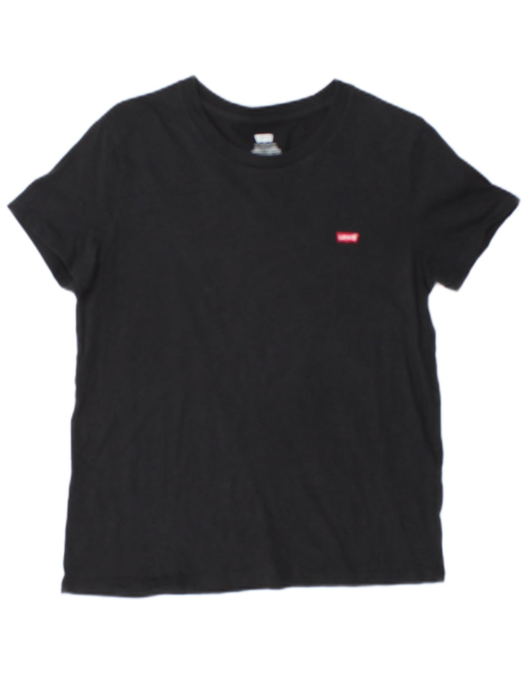 Levi's Damen-T-Shirt-Oberteil in Übergröße, UK 10, Größe S, Schwarz, Baumwolle