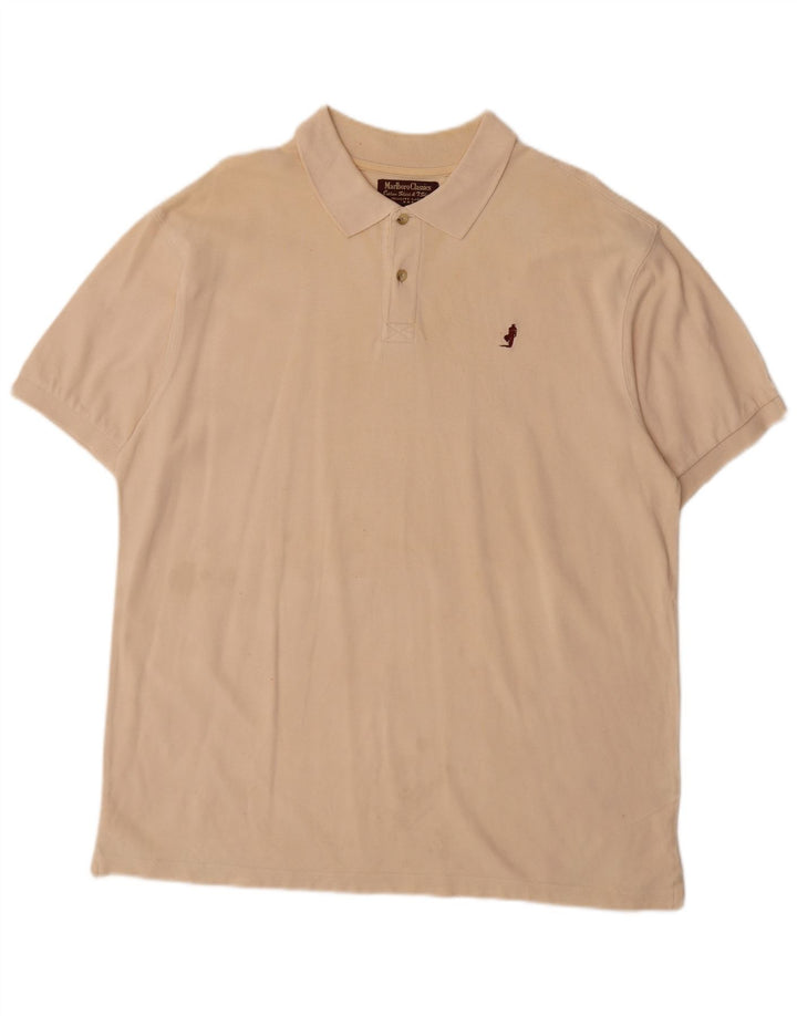 MARLBORO CLASSICS Herren Poloshirt 2XL Beige Baumwolle