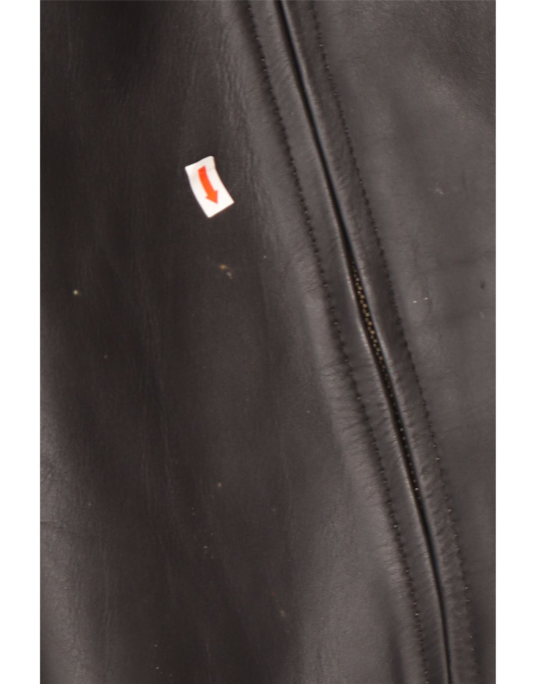 VINTAGE Herren Lederjacke UK 42 XL Schwarzes Colourblock-Leder