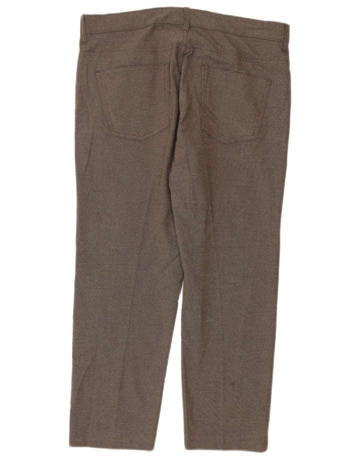 Marks & Spencer Herren Slim Fit Freizeithose W36 L29 Braunes Polyester