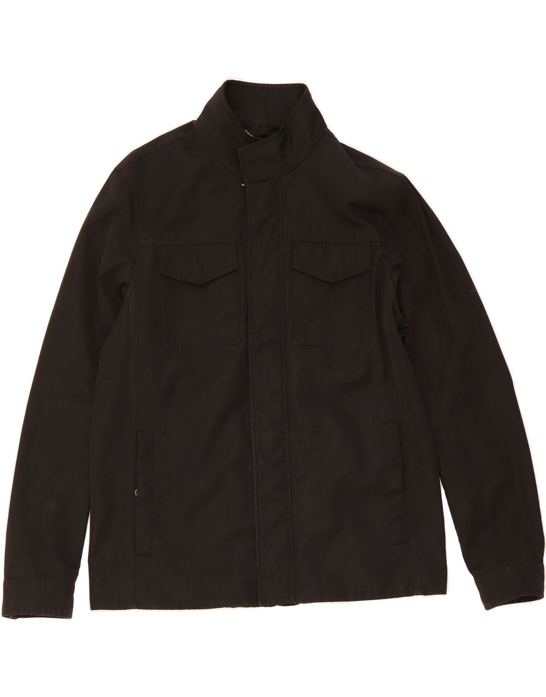 MICHAEL KORS Mens Utility Jacket UK 40 Large Black Polyester Vintage Michael Kors and Second-Hand Michael Kors from Messina Hembry 