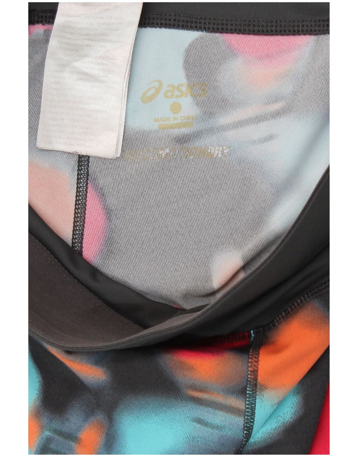 Asics Damen Leggings UK 8 Small Mehrfarbiges geometrisches Polyester