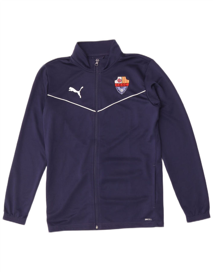 Puma Herren-Trainingsanzugoberteil mit Grafik, Größe S, Marineblau, Polyester