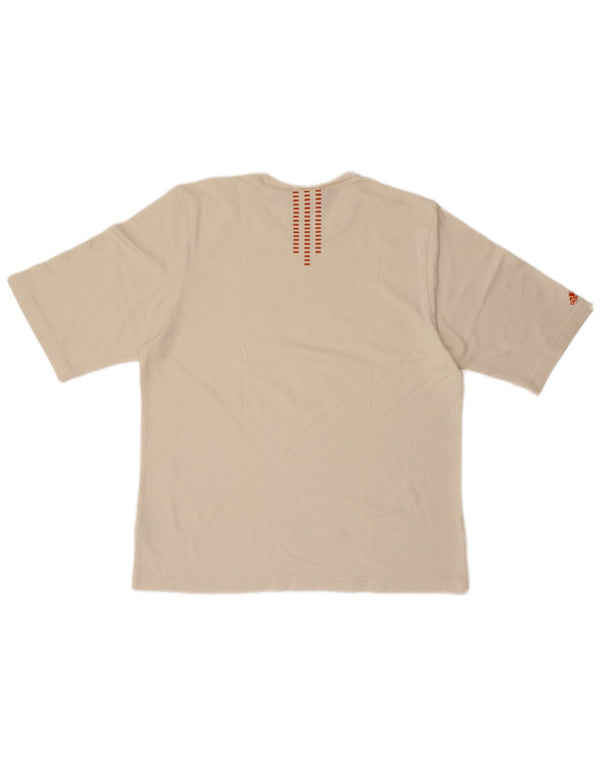 ADIDAS Herren-T-Shirt mit Grafik, groß, aus weißer Baumwolle