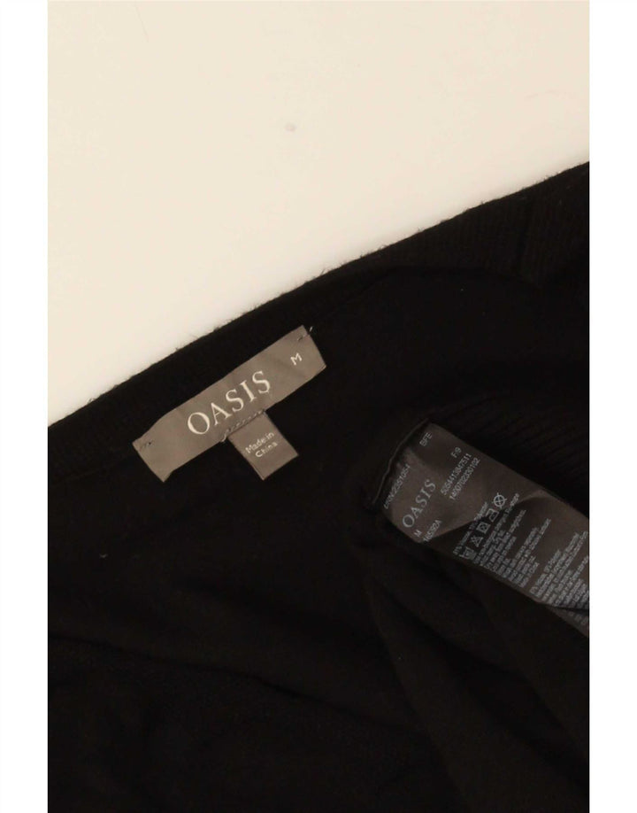 Oasis Damen-Pullover mit V-Ausschnitt, UK 14, mittelschwarz, Polyester