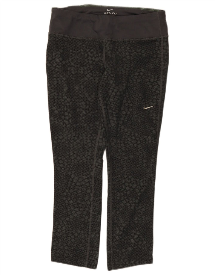 Nike Damen Dri Fit Capri-Leggings, Größe S, Größe S, schwarz, geometrisch, Polyester