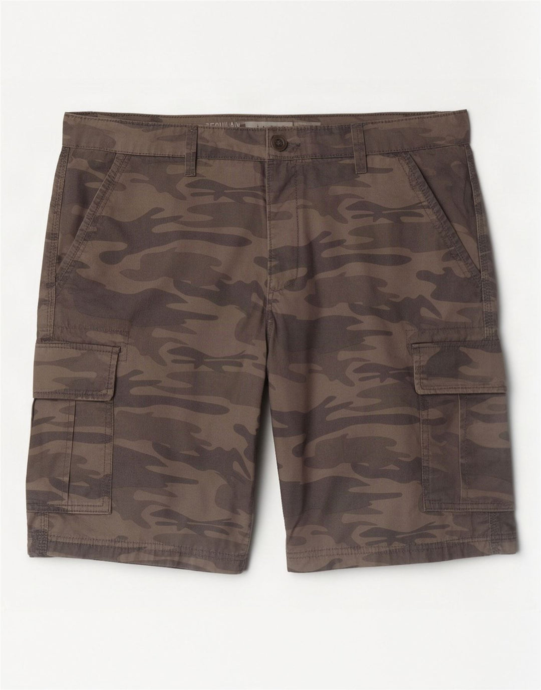 In Extenso Herren Regular Cargo Shorts W36 Große graue Camouflage-Baumwolle