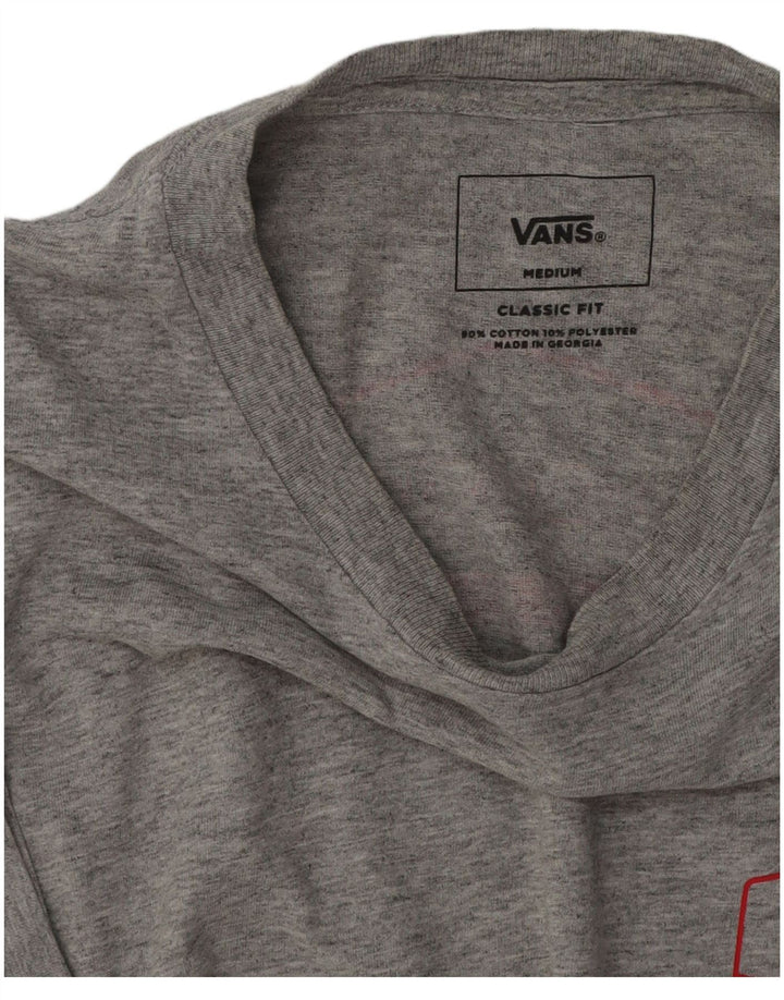 Vans Herren-T-Shirt mit klassischer Passform, mittelgrau gefleckte Baumwolle